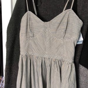 blue and white dress aritzia - free people